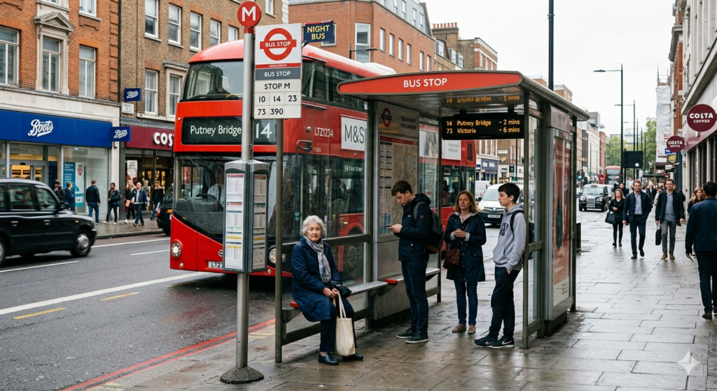 Fermate dei bus inglesi
