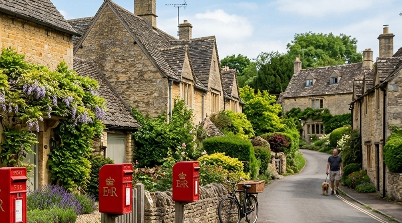 le cassette della posta rosse