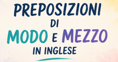 preposizioni di modo e mezzo in inglese