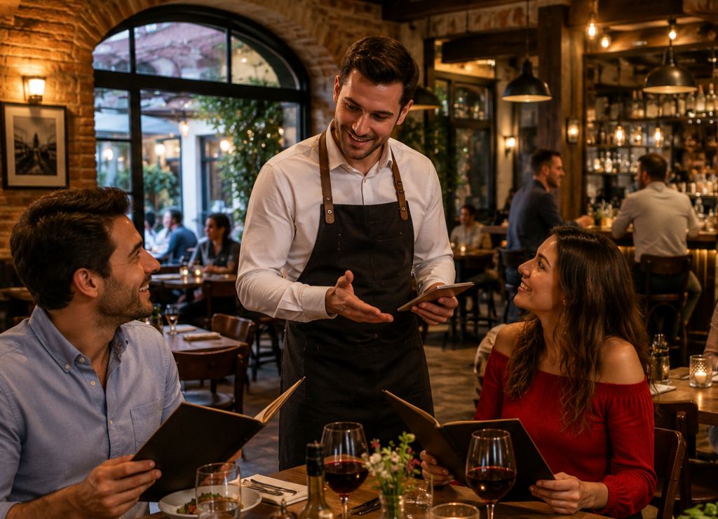 inglese al ristorante, pub e bar
